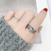 Goods, retro lightening hair dye ancient style, fashionable ring, Korean style, silver 925 sample, wholesale