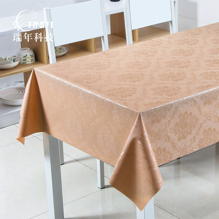 RNPT Ruinan [оптовая продажа производителя] Скатерть для отеля прямоугольная столовая скатерть водонепроницаемая маслостойкая ПВХ пластиковая скатерть