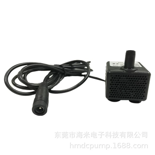 工厂售静音环保 5W 1.8M 12V DC接线 微型直流无刷水循环泵潜水泵