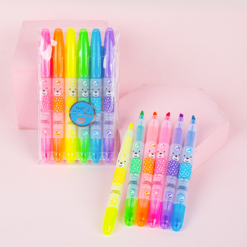 1 set de 6 colores y 6 piezas