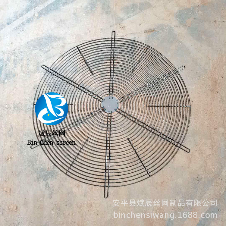 厂家供应 金属风机罩网片 防护异型铁丝小网片 圆形铁线网罩