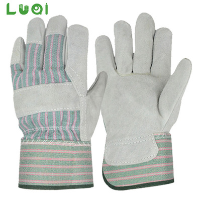 cowhide Leather Gloves Electric welding thickening Stab prevention hardware tool Mechanics carry Navigation have cash less than that is registered in the accounts Labor insurance heat insulation