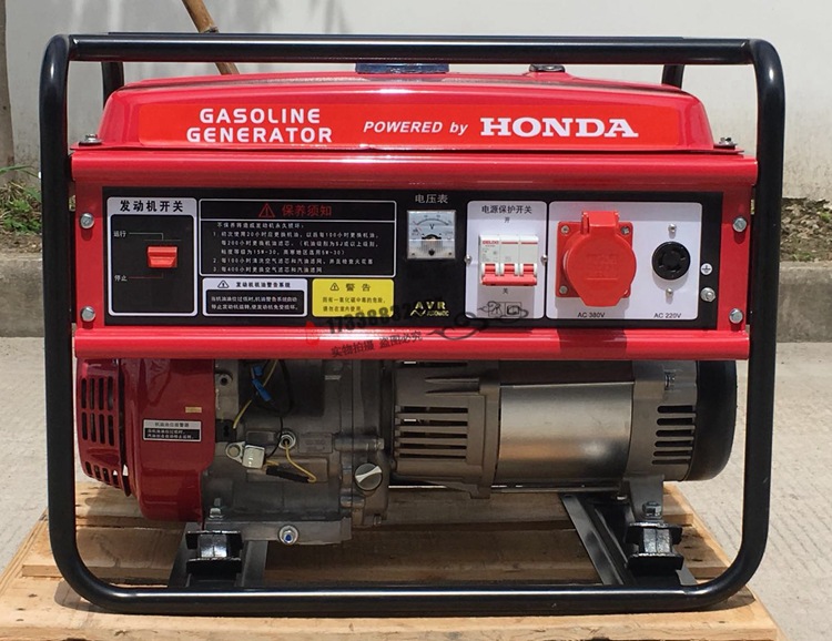 5KW本田汽油发电机组6kva本田发电机honda车载EC6500-3三相手动