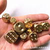 Pure copper metal solid dice Barbon grinding bar supplies KTV Mahjong chess and color dice color granules