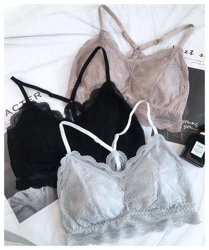 New Fondir 1922 Lace Backless Bra with Thick Padding, Backless Corset Bralette, Underwire Backless Bralette, Non-Slip