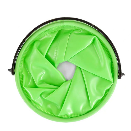 Small pen-washing bucket with compartment, portable folding retractable pen-washing bucket, painting beach and sea, no compartment small bucket