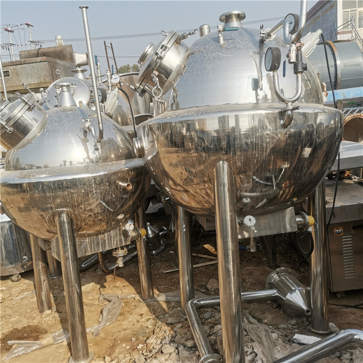 回收二手降膜蒸发器 强制循环结晶蒸发机 2吨浓缩蒸发器价格