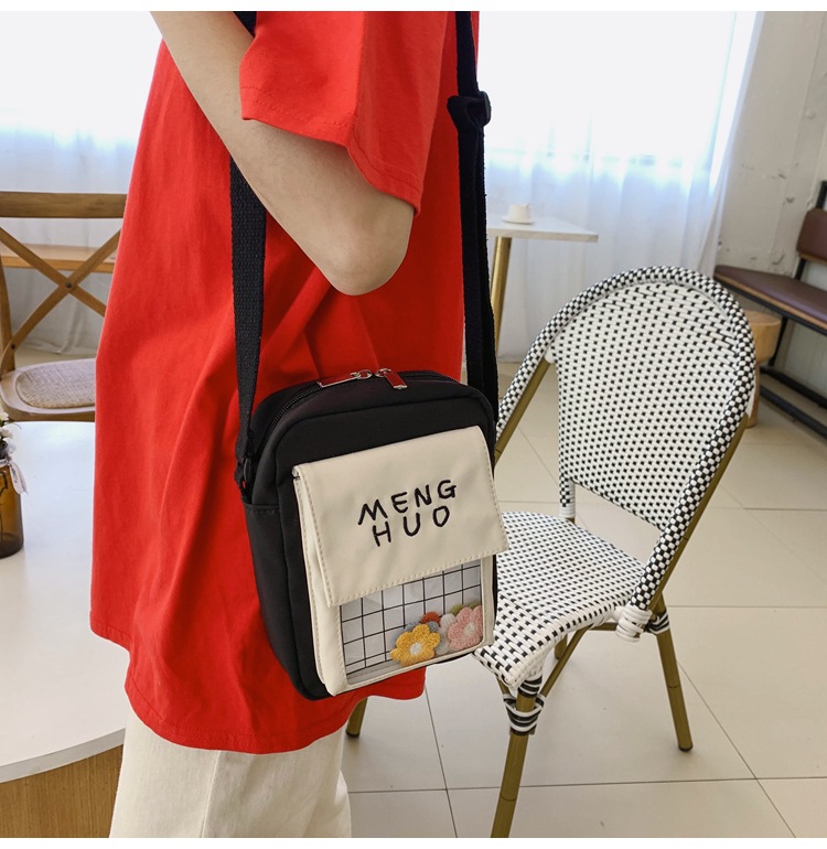 Cute Small Bag  New  Fashion  Literary Canvas Messenger Bag Campus Sweet  Shoulder Bag Wholesale display picture 4