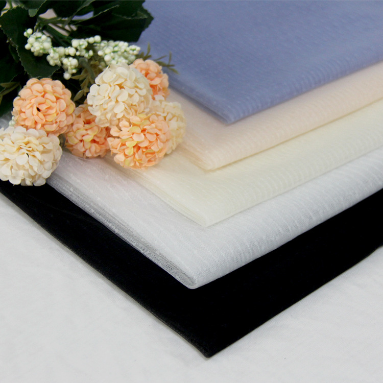 锦纶点点网纱 提花网眼布 女装拼接春装网纱面料