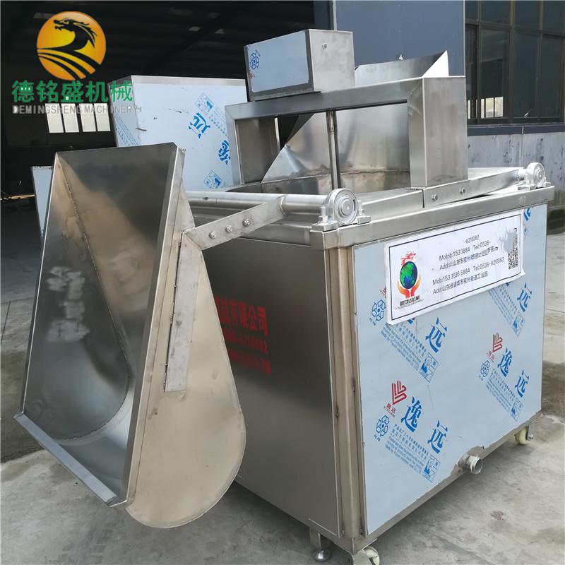 乾县自动控温五香蚕豆油炸机 带上料斗花生米油炸锅 蚕豆油炸机