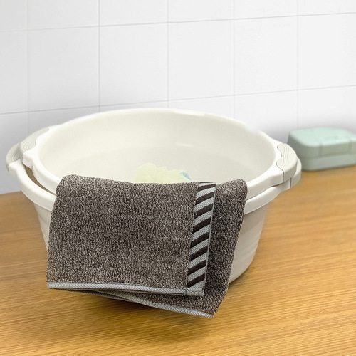 Home-use thickened double-handle plastic basin, household washbasin, student dormitory foot-washing tub, laundry basin for bathroom