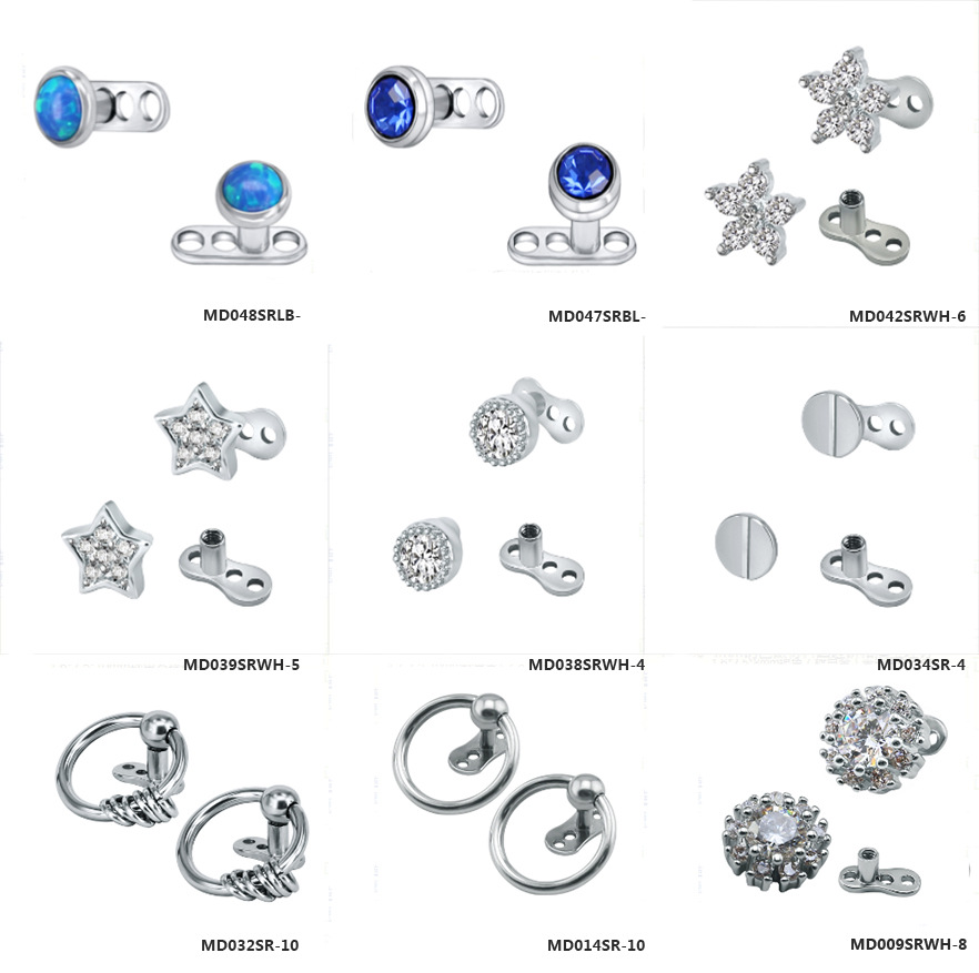 Labret stud lip piercing jewelry styling detail