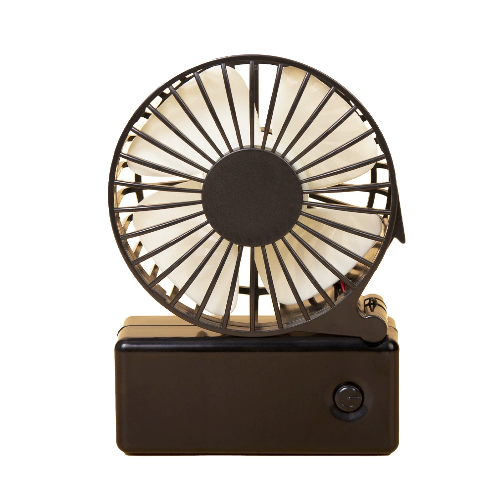 Handheld folding air fan, portable battery