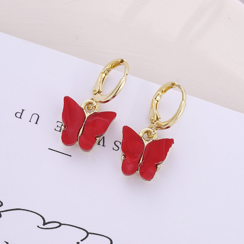 Fashion Butterfly Arylic Plating Women's Earrings 1 Pair display picture 2