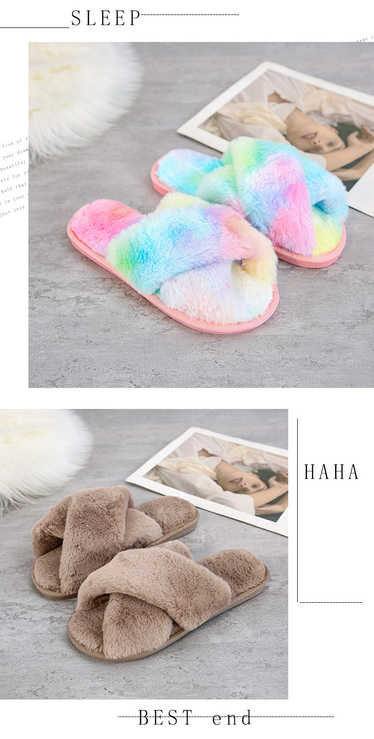 women s new plush slippers  NSPE13421