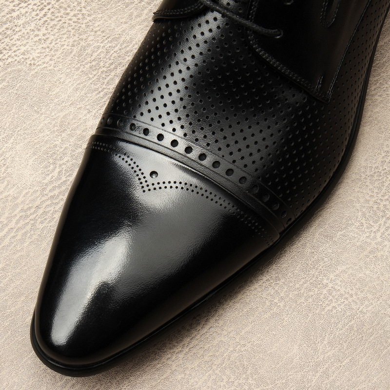 Mens Real Leather Pointy Toe Shoes Dress Formal Lace Up British Work  Wedding | eBay