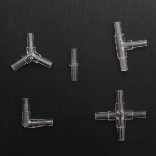 Oxygen aquarium fish tank oxygen pump high quality crystal right angle elbow three-way four-way vent pipe connection turn joint