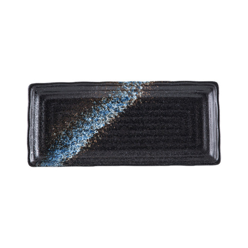 Commercial barbecue plate Japanese cuisine sushi plate saury fish plate hot pot dinner plate ceramic long plate dessert plate customization