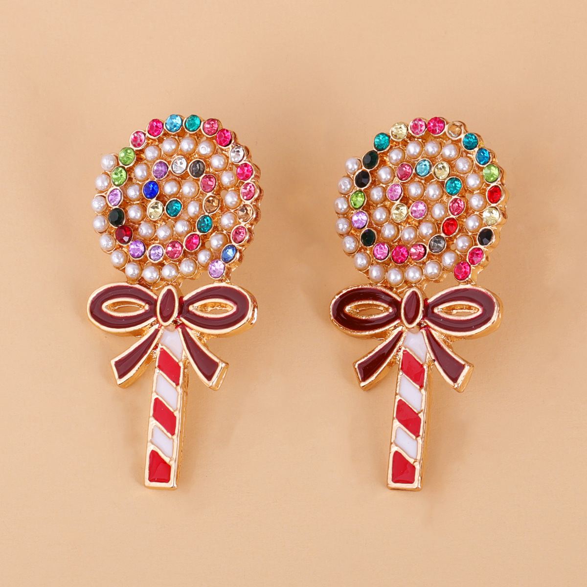 Lollipop Diamond Earrings display picture 2