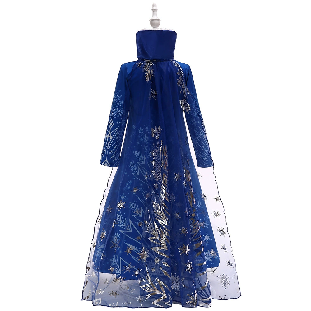 Small princess costume, demi-season long-sleeve, dress, European style, “Frozen”, cosplay