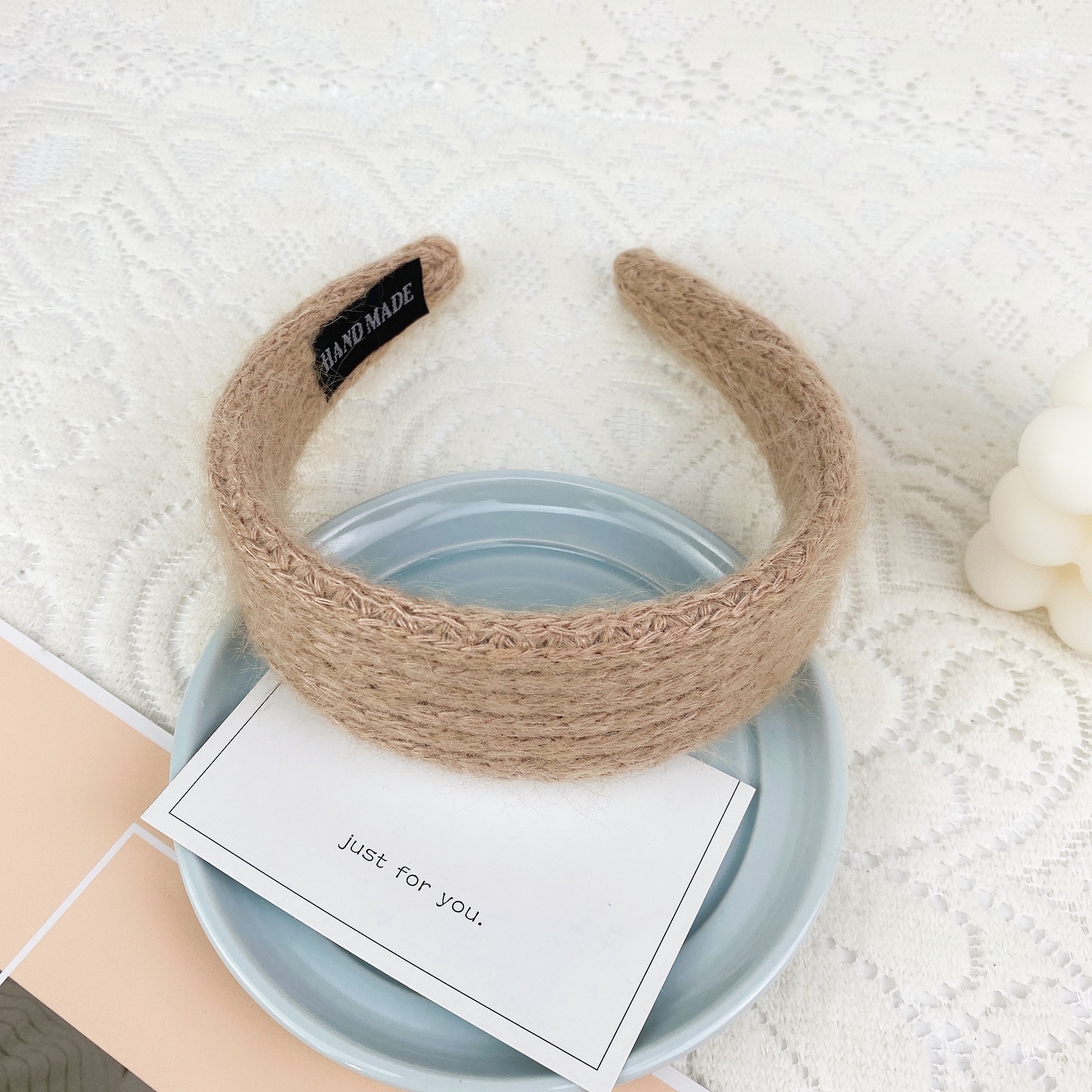 Korean Wool Knitting Headband display picture 6