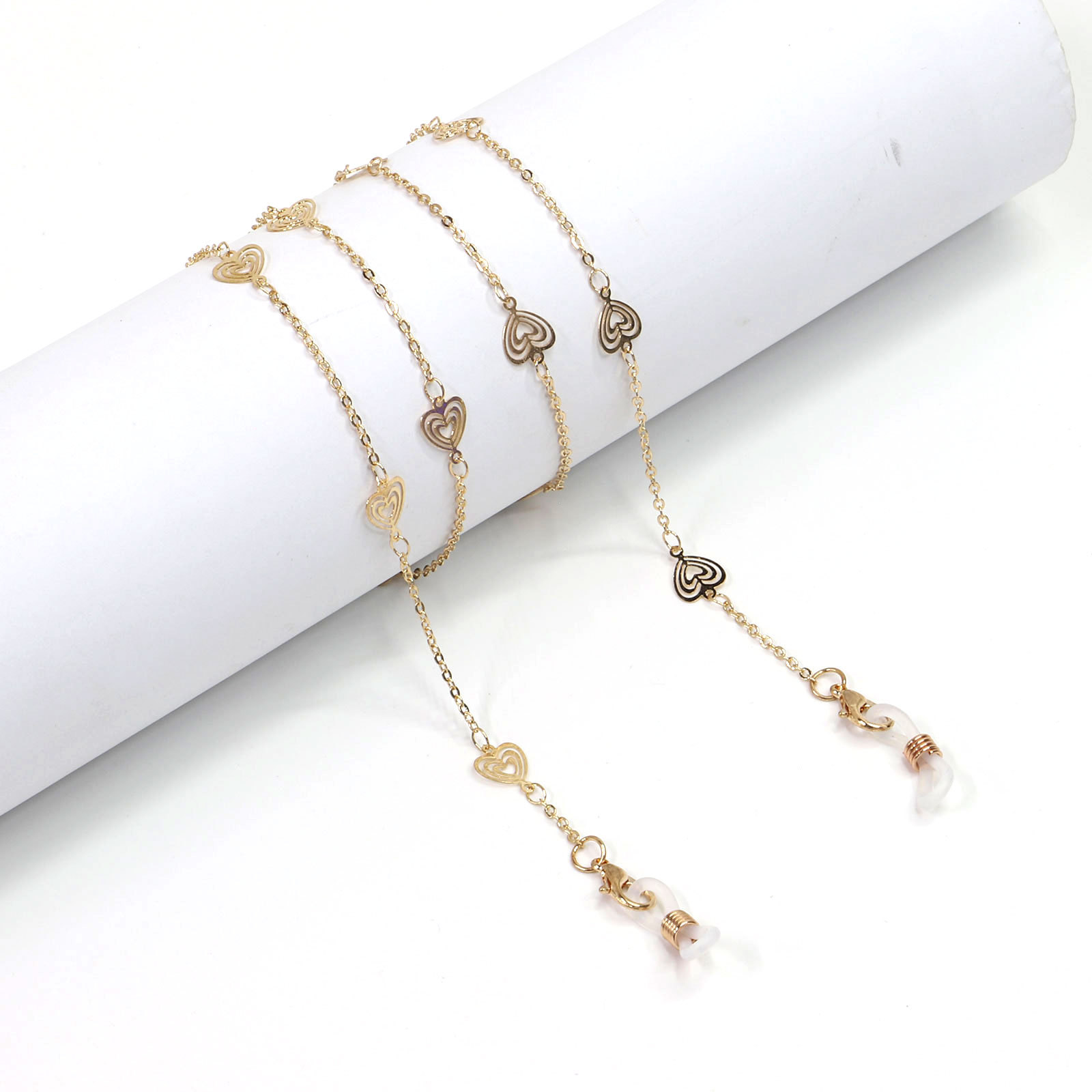 15g Weight Metal Material Hot Fashionable Simple Golden Hollow Peach Heart Glasses Chain Chain Glasses Chain Wholesale Nihaojewelry 2
