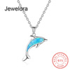 Opal Silver ornament Monopoly Animal Necklace Ocean Dolphin Pendant Europe and America Cross border Pendant One piece On behalf of