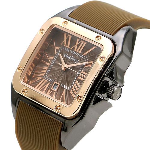 Square Calendar Boys Tape Watch Roman Scale Men's Retro Rubber Watch Women's Watch Quartz Watch Women's 8155