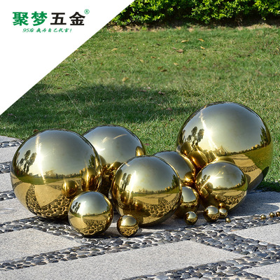 stainless steel 201 Pellet 1MM hollow Titanium Pellet Metal Decoration Golden Globe Light Boutique Scenery