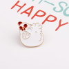 Metal cute cartoon brooch, clothing, bag accessory, wholesale