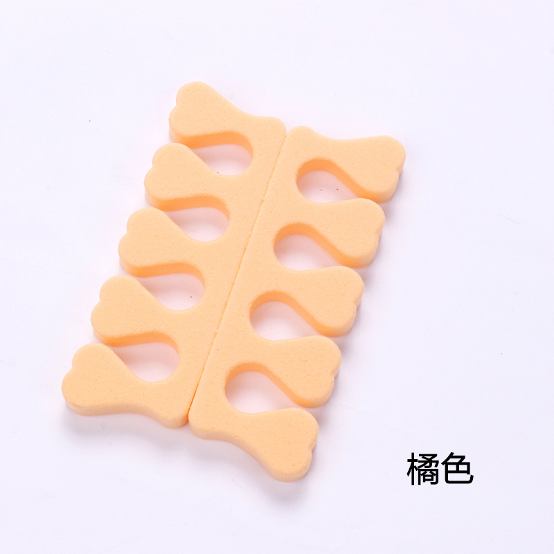 Herramientas de manicura al por mayor esponja dedos divisores de dedos abrazadera mano dedos de dedos algodón dedos divisores de dedos algodón corazón de桃ar especial manicura