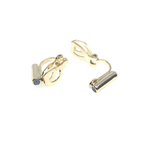 14k gold-filled color-protected screw ear clips without piercings diy ear jewelry accessories painless invisible ear clip converter