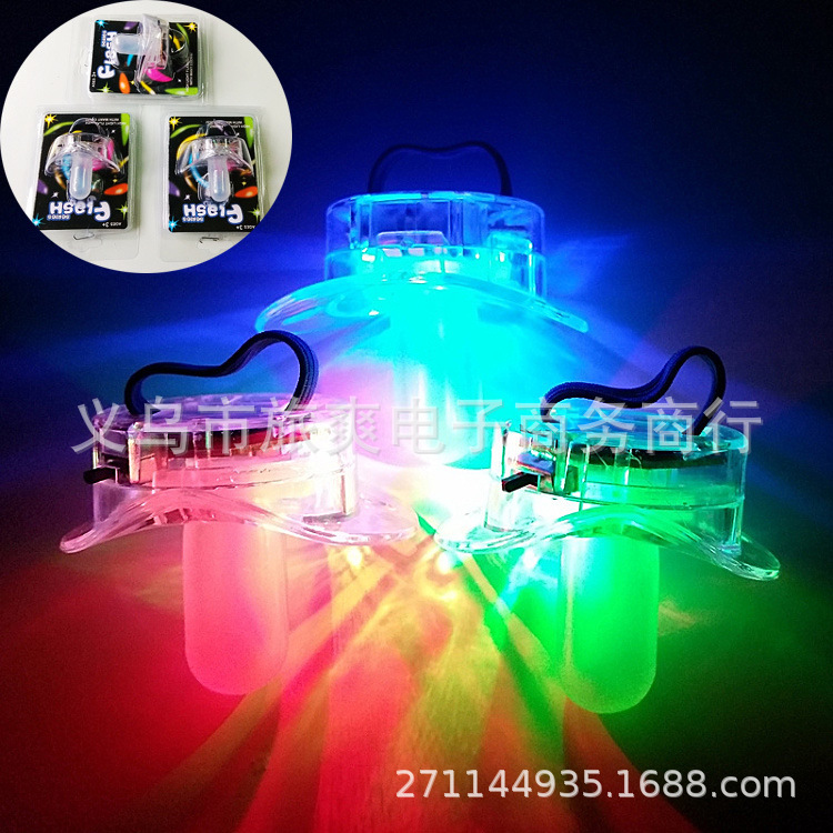 Glowing flashing pacifier