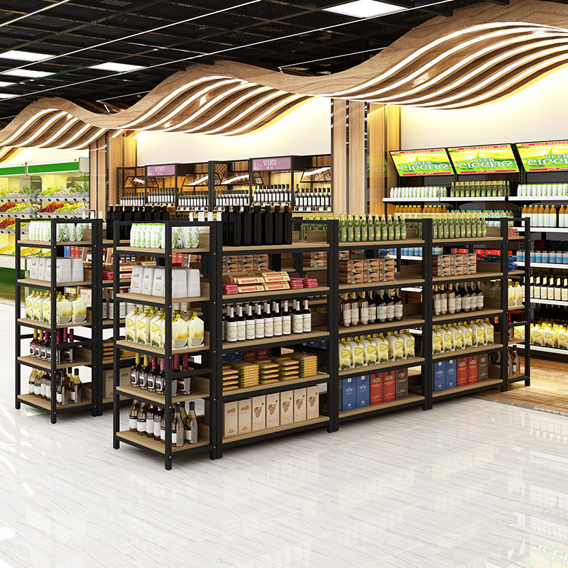 工厂直销货架展示架超强承重大容量超市便利店单双面中岛架展示架