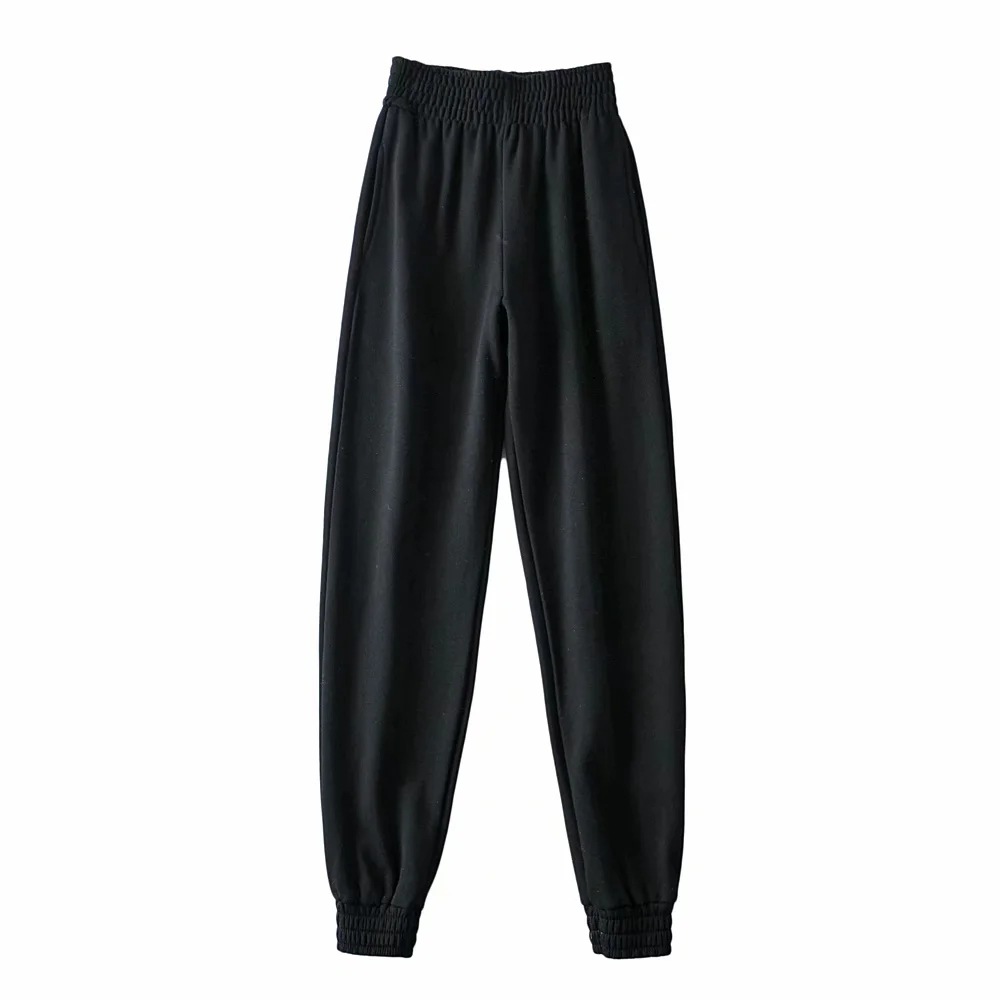 Drawstring High Waist Sports Pants NSAC15005