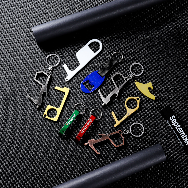 Manufacturer Wholesale Custom Metal Contactless Door Hook Keychain Zinc Alloy Touch Screen Bottle Opener Door Opener Pendant Customization Manufacturer Wholesale Custom Metal Contactless Door Hook Keychain Zinc Alloy Touch Screen Bottle Opener Door Opener Pendant Customization