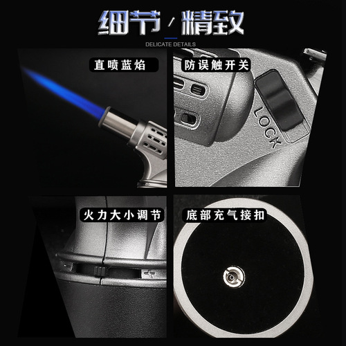 Jobon China's new direct-injection lighter creative desktop inflatable high-temperature spray gun cigar lighter wholesale