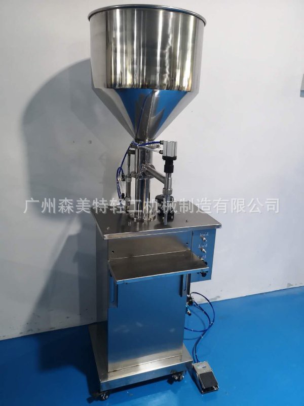 立式气动膏体两用灌装机 半自动膏体灌装机 气动膏体灌装机设备
