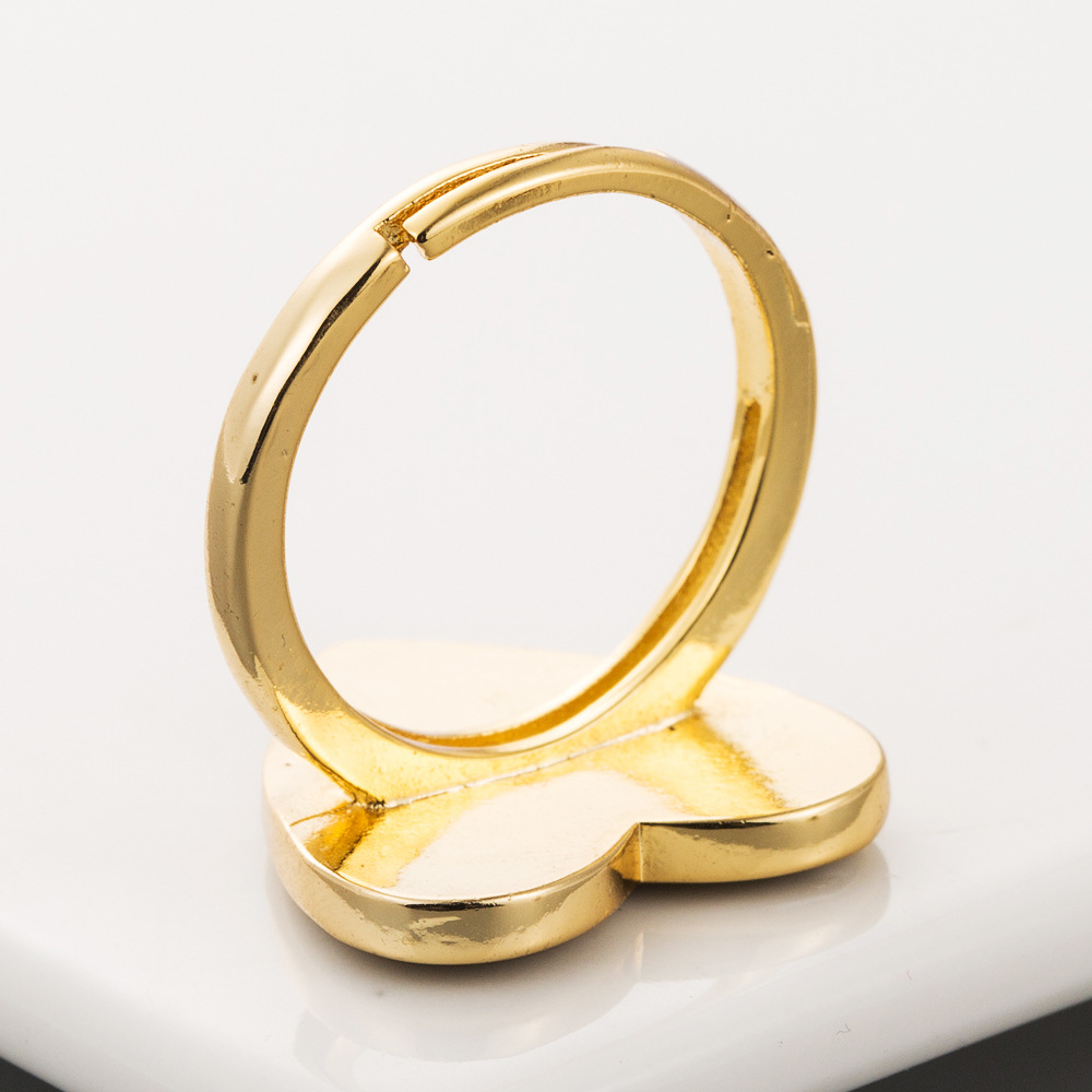 Valentinstag  Grenz Überschreitende Mode Accessoires Ring Weibliche Europäische Und Amerikanische Kupfer Mikro Eingelegte Farbe Zirkon Offene Herzförmige Ringe display picture 7