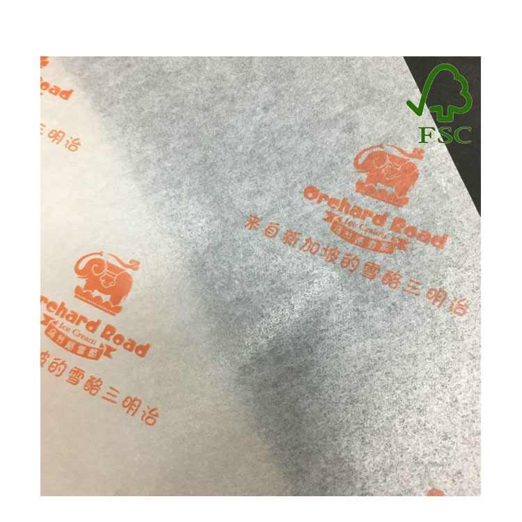 供应半透明蜡光纸  印垫纸 定做尺寸印刷23g油蜡纸卷料分切