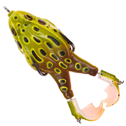 Factory direct sales simulation lure soft bait 9cm13.5g water surface tractor black fish rotating legs modified thunder frog