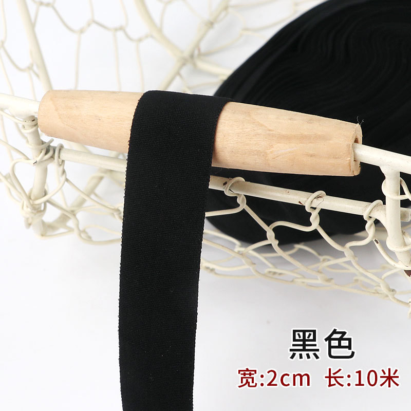 Tira de borde elástico de algodón accesorios de tela tira de borde de ropa de bebé cinta ropa interior banda elástica correa de tela plegable