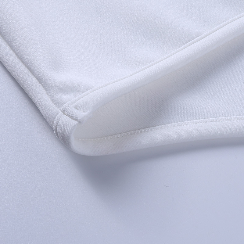 Solid Color Skirt Long-Sleeved V-Neck Puff Sleeve Top Set NSAFS102769