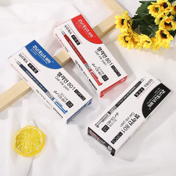 Cartoon diamond pen neutral pen large capacity needle 0.38mm continuous ink pen student learning office supplies
