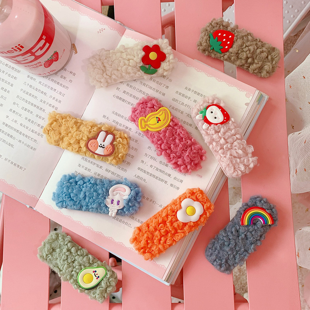 New Cute Plush Cheap Hairpin Wholesale display picture 9