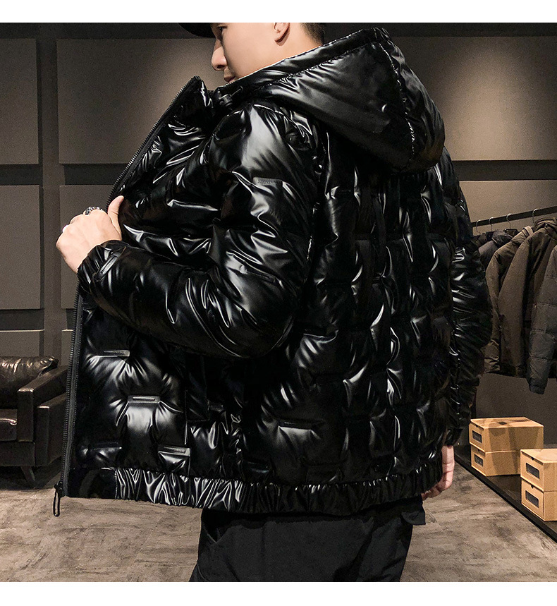 2023 New Trendy Bright Face da uomo in piumino edizione coreana leggero e slim fit cappotto invernale per ragazzi_voghion.com