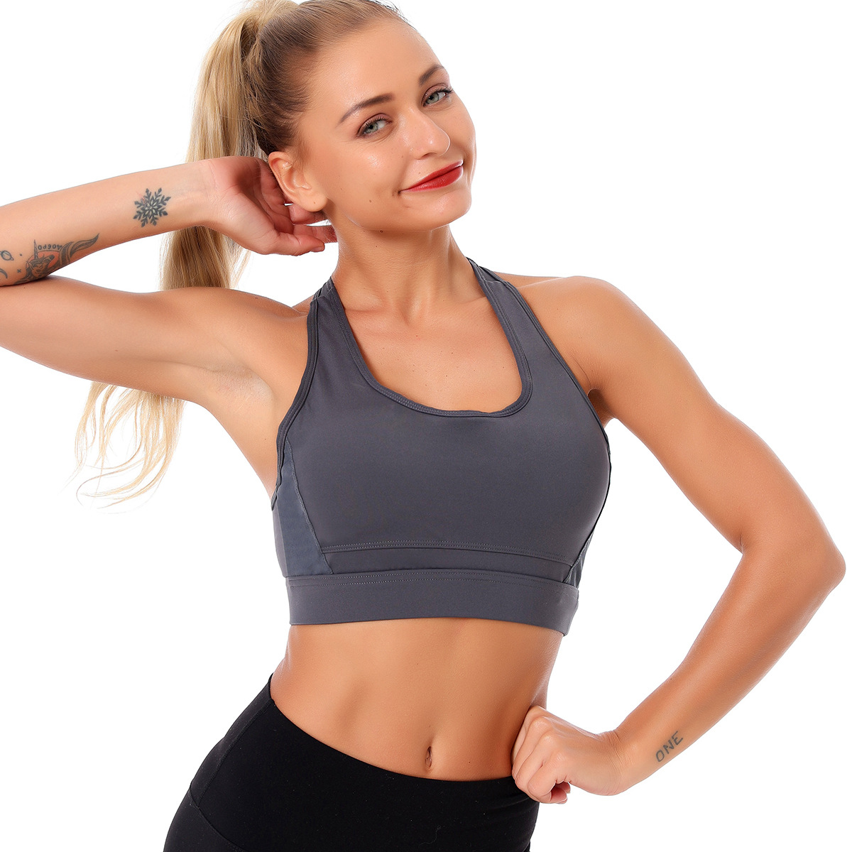 Light support cut out back sports bra NSNS47332