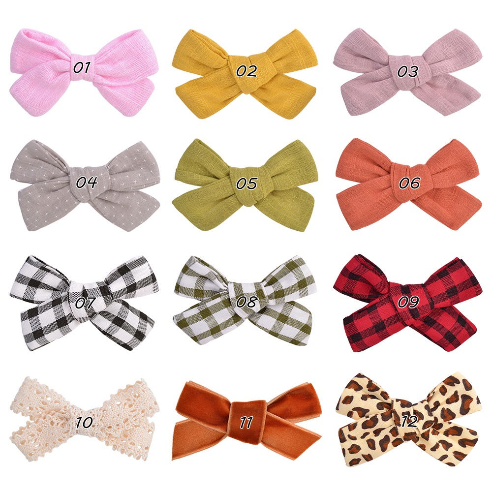 Hot-selling Solid Color Bow Hairpin Set display picture 2