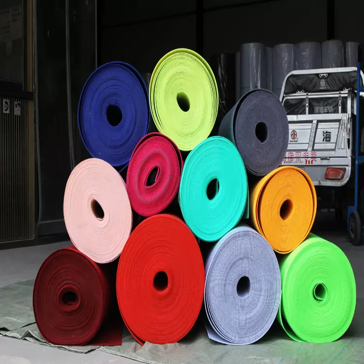 幼儿园装饰背胶毛毡diy涤纶针刺毛毡工业化纤无纺布 彩色毛毡布