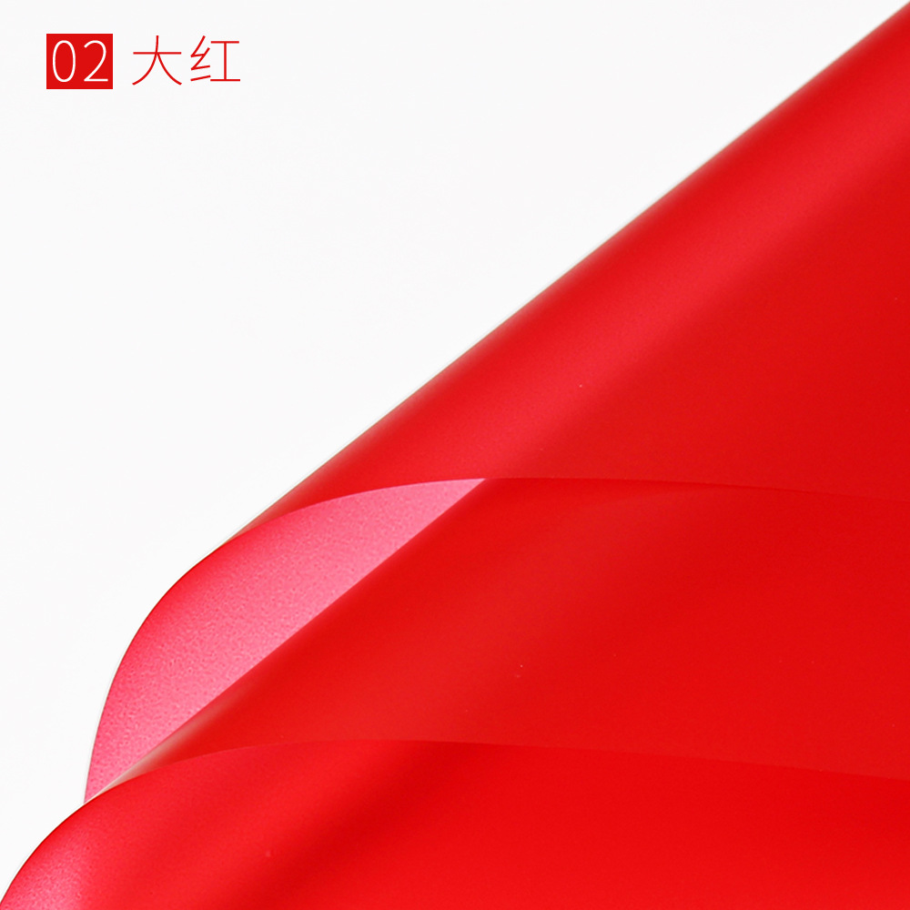 Flower Party Factory al por mayor papel mate de color sólido translúcido papel de embalaje de flores papel de embalaje de flores floristería papel de material de embalaje